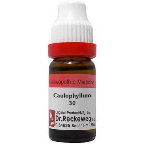 Caulophyllum -  uterus medicine, Profuse leucorrhoea, can’t conceive(habitual), Epilepsy Pain in small joints of wrist and fingers, Bleeding by drops after child birth or abortion