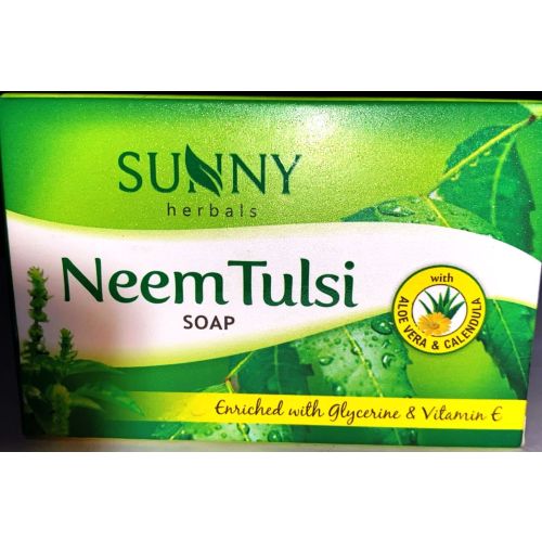 Sunny Herbals Neem Tulsi Soap Enriched With Glycerine & Vitamin E