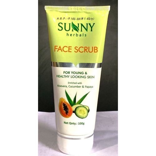 Sunny Herbals Face Scrub (Aloevera Cucumber & Papaya)