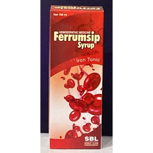 Ferrumsip Syrup  Anaemic condition , heavy menstrual bleeding , during pregnancy and lactation
115 ml, 500 ml