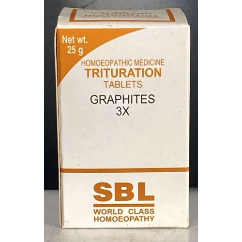 Graphite 3x – Hypothyroidism, Ulcer and Inflammation in tissues, Anemia Skin disorders, weeping eczema dry, cracked, psoriasis, Dehydrated, aching nails, Constipation, bloating and flatulence, Fissures, Eczema with a discharge