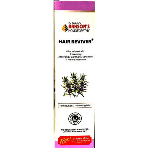 Baksons Hair Reviver, Jaborandi, Cantharis, Cinhona, & Arnica Montana